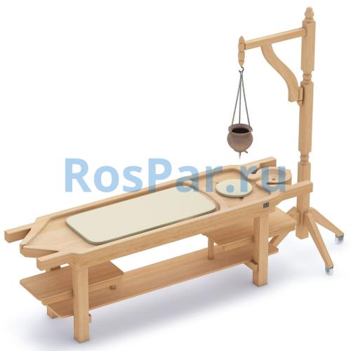 Аюрведический массажный стол Дхара Пати из кедра