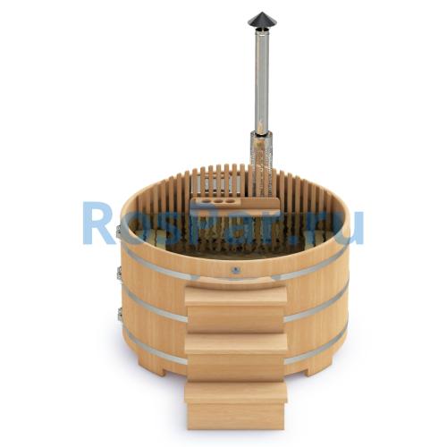 Фурако круглая «PREMIUM» из кедра со встроенной печью 2000 мм