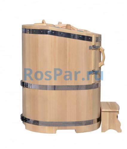 Кедровая бочка овальная «Классическая» со скосом