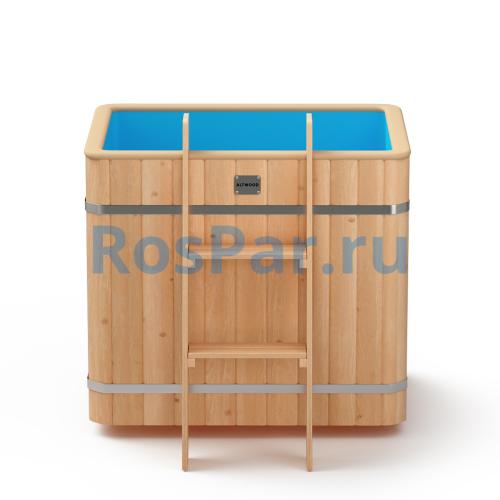 Прямоугольная купель «ORIGINAL» с пластиковой вставкой длина 1000 мм ширина 780 мм высота 900 мм