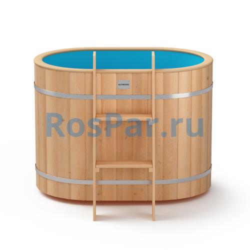 Овальная купель «ORIGINAL» с пластиковой вставкой длина 1200 мм ширина 780 мм высота 900 мм