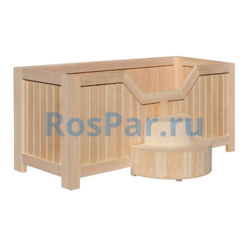 Японская баня Офуро опилочная и галечная