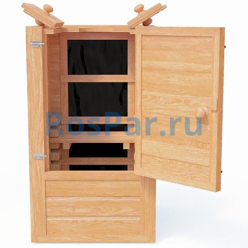 Мини-сауна квадратная «Двухрежимная» с инфракрасными излучателями и парогенератором «UrFine»