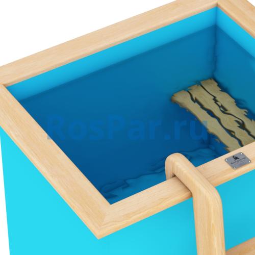 Прямоугольная купель «COMFORT» из полипропилена длина 1000 мм ширина 780 мм высота 1000 мм