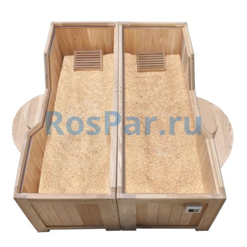 Японская баня Офуро опилочная и галечная