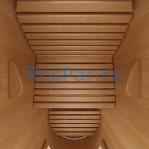 Кедровая бочка полулежачая «Профессиональная» с парогенератором «SteamLux»