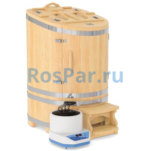 Кедровая бочка овальная «Классическая» со скосом с парогенератором «UrFine»