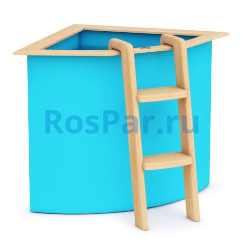 Угловая купель «COMFORT» из полипропилена длина 1100 мм ширина 1100 мм высота 1000 мм