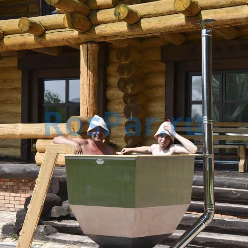 Банный чан «ORIGINAL SIBERIA» с печью 1650 мм