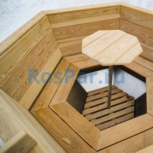 Банный чан «COMFORT» на подставке с внешней печью 2150 мм