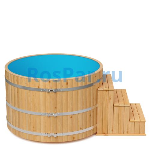 Фурако круглая «COMFORT» из лиственницы с пластиковой вставкой с электроподогревом 1700 мм