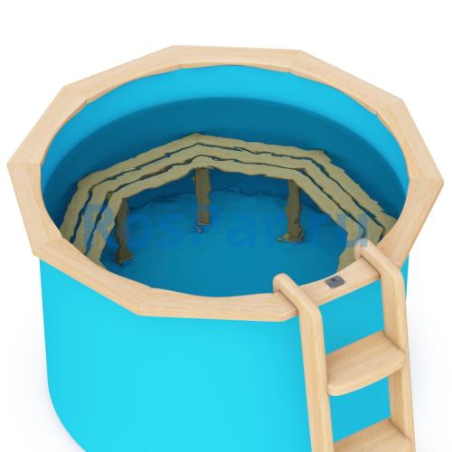 Круглая купель «COMFORT» из полипропилена диаметр 1700 мм высота 1000 мм