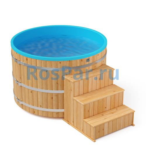 Фурако круглая «COMFORT» из лиственницы с термопластиковой вставкой с электроподогревом 1700 мм