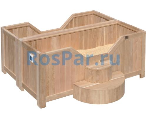 Японская баня Офуро опилочная и галечная