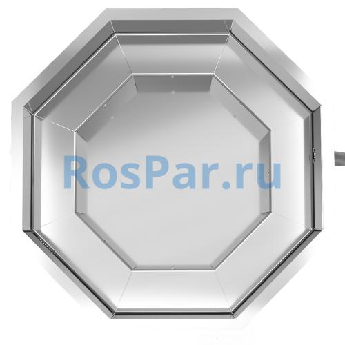 Фурако «PREMIUM terrace Октагон» из нержавеющей стали с внешней печью 2350 мм