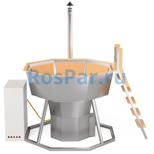 Банный чан «PREMIUM NEO STEEL» на подставке с газовой горелкой 1750 мм